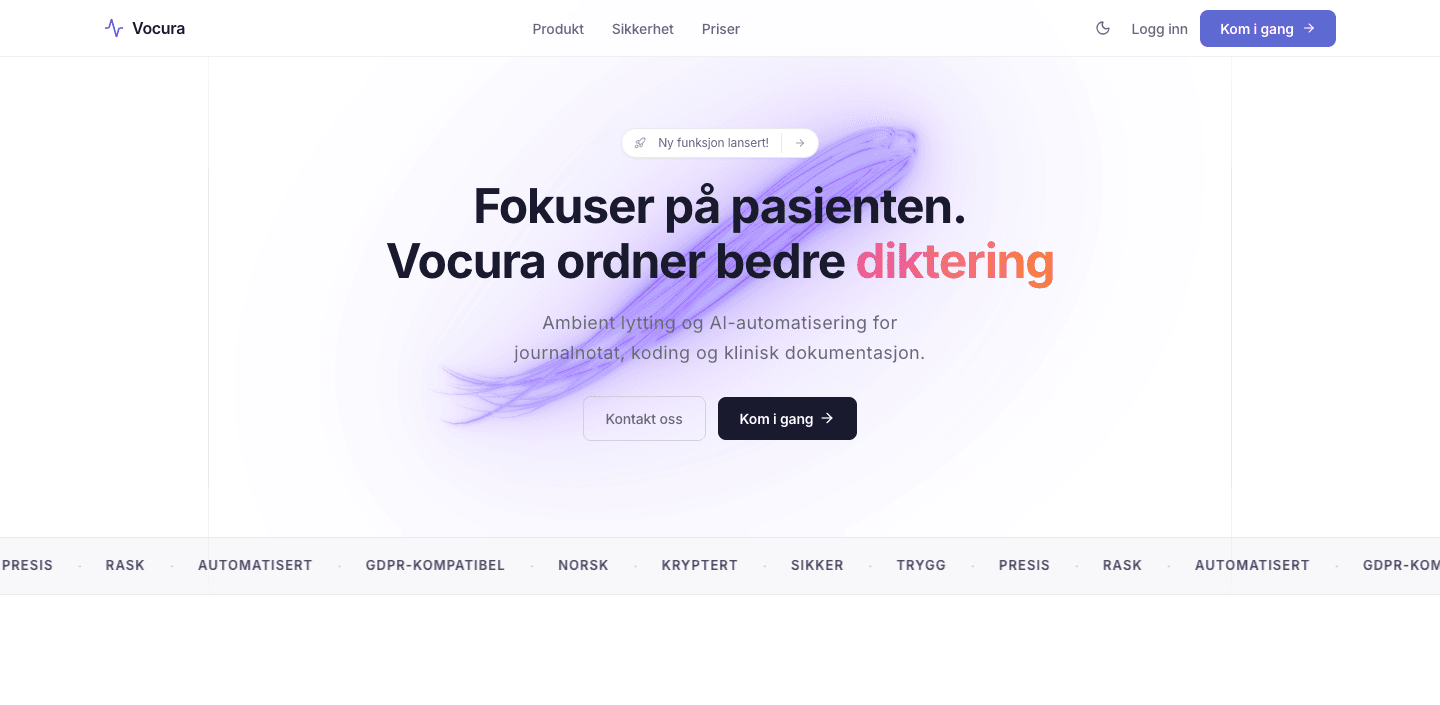 Vocura — seksjon 1